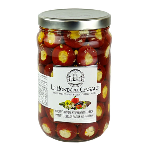 Cherry Peppers Stuffed with Cheese in Oil