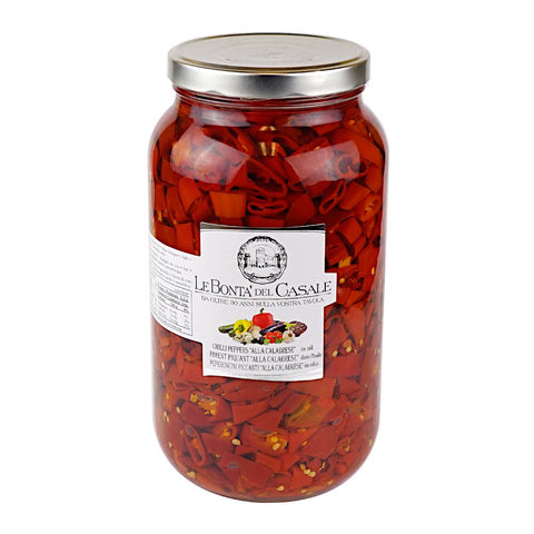 Calabrian (Calabrese) Peppers Sliced in Oil