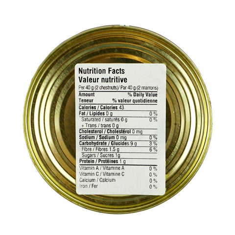 Chestnuts Whole in Water Tinned