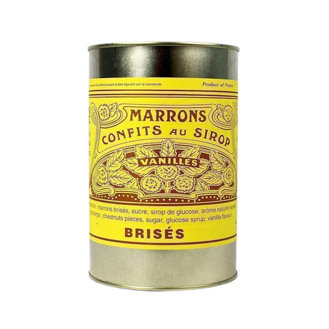 Chestnuts Candied Pieces in Syrup