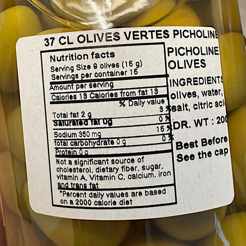 Picholine Green Olives