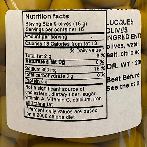 Lucques Green Olives