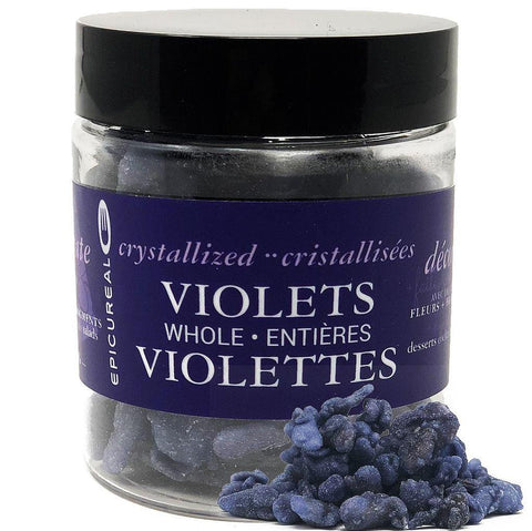 Crystallized Violet Flowers Whole