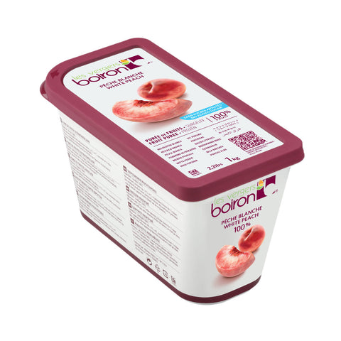 White Peach Puree 100% Pure Frozen