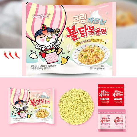 Ramen Cream Carbonara Hot Chicken Flavor Buldak