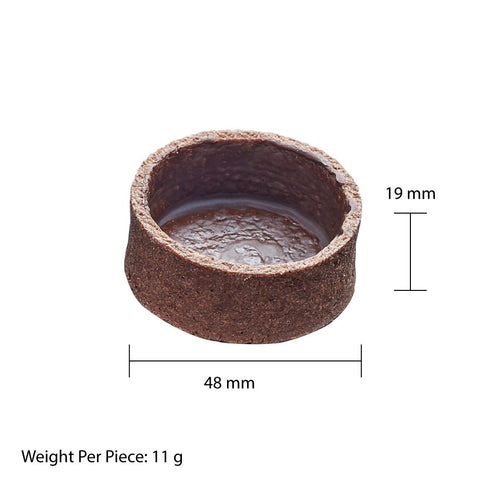 Chocolate Tart Shells Small Round 4.8cm