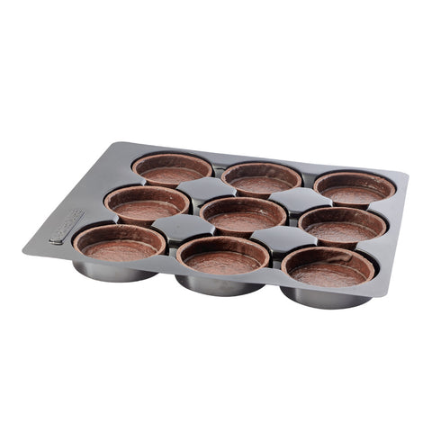 Chocolate Tart Shells Large Round 8.1cm