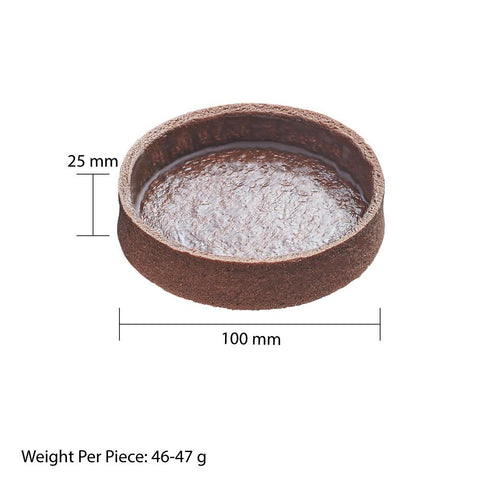 Chocolate Tart Shells Extra Large Round 10cm