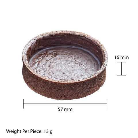 Chocolate Tart Shells Medium Round 5.7cm