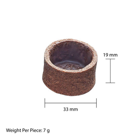 Chocolate Tart Shells Mini Round 3.3cm