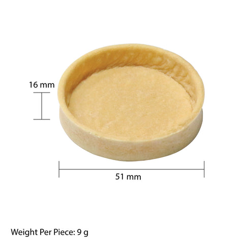 Vegan Tart Shells Medium Round 5.1cm