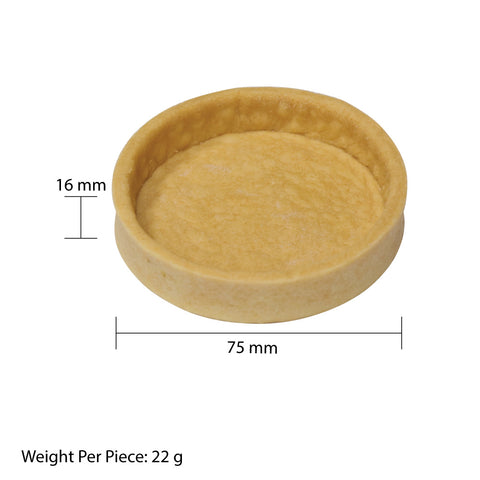 Vegan Tart Shells Large Round 7.5cm