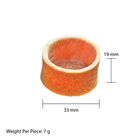 Vanilla Tart Shells Round Mini 3.3cm