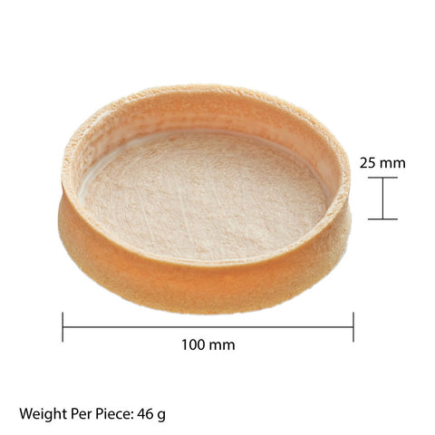 Vanilla Tart Shells Round Extra Large 10cm