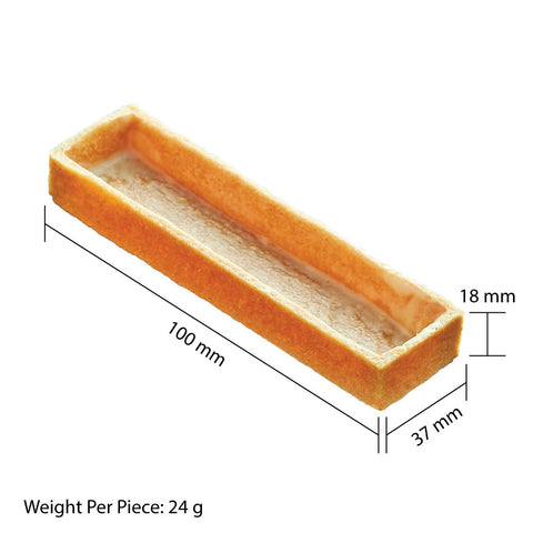 Vanilla Tart Shells Rectangle 10cm