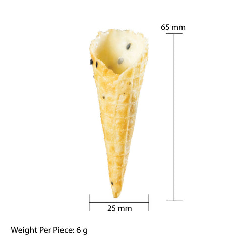 Mini Cones Black Sesame 2.5cm
