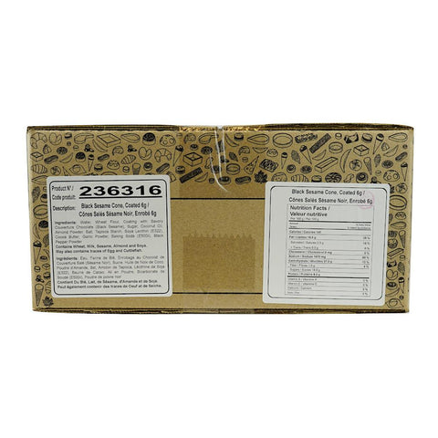 Cones Black Sesame 3cm
