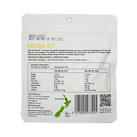Mango Powder Freeze Dried