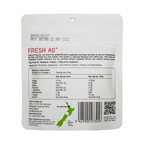 Raspberry Powder Freeze Dried