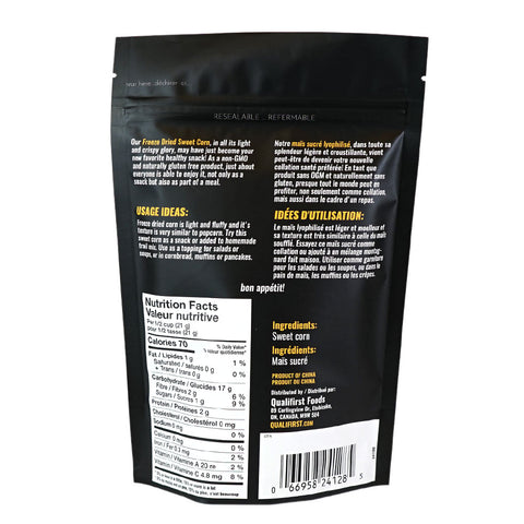 Sweet Corn Kernels Freeze Dried