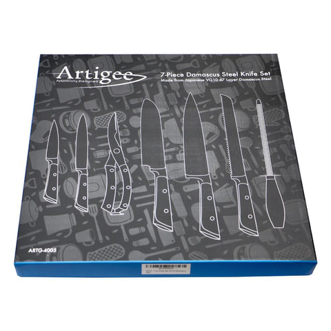 Damascus VG10 Knife Set 7 Piece