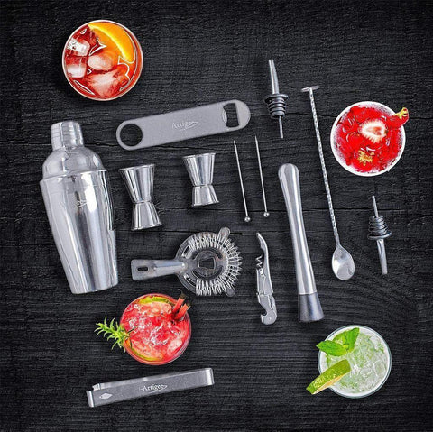 Stainless Steel Bar Set 13 Piece