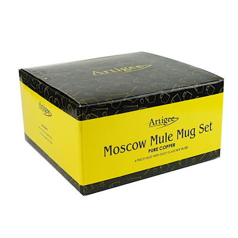 Moscow Mule Mug with Shot 4 Piece