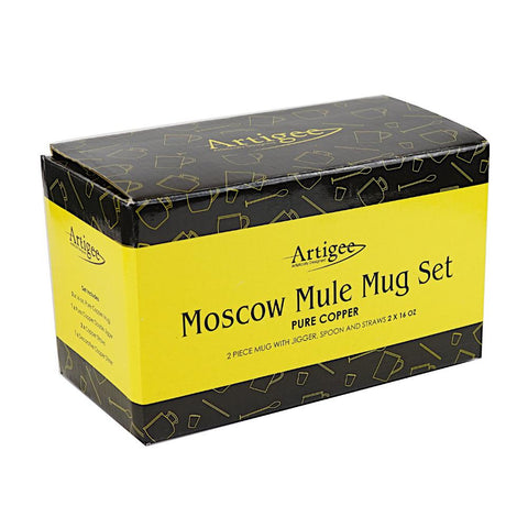 Moscow Mule with Jigger, Spoon, Straws