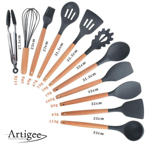 Utensil Wooden Assorted Set