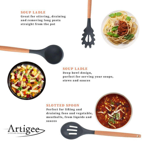 Utensil Wooden Assorted Set