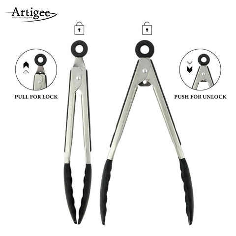 Tongs Silicone  7", 9", 12" Set
