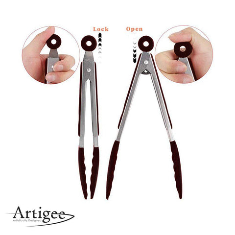 Tongs Silicone  7", 9", 12" Set