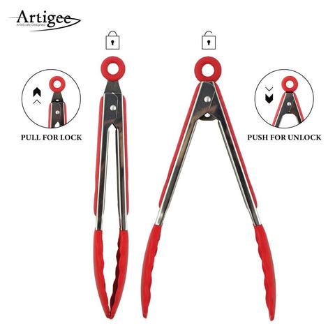 Tongs Silicone  7", 9", 12" Set
