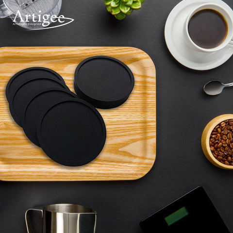 Coaster Silicone Black