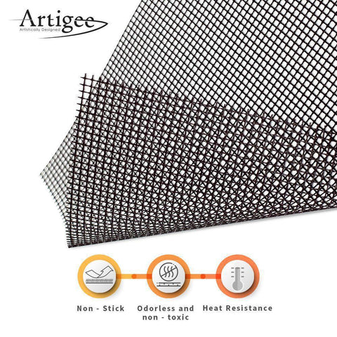 Grill Mat Black Mesh 40 x 33cm