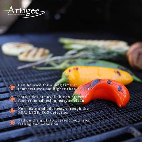 Grill Mat Black Mesh 40 x 33cm