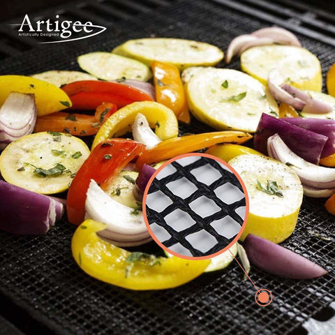 Grill Mat Black Mesh 40 x 33cm
