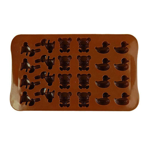 Bear and Duck and Bunny Silicone Mold