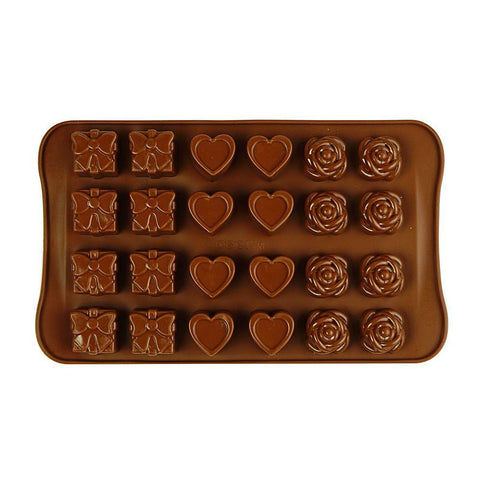 Flower and Heart and Gift Silicone Mold