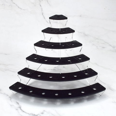Macaron Acrylic Display Rack 25 Cavity 6 Tier
