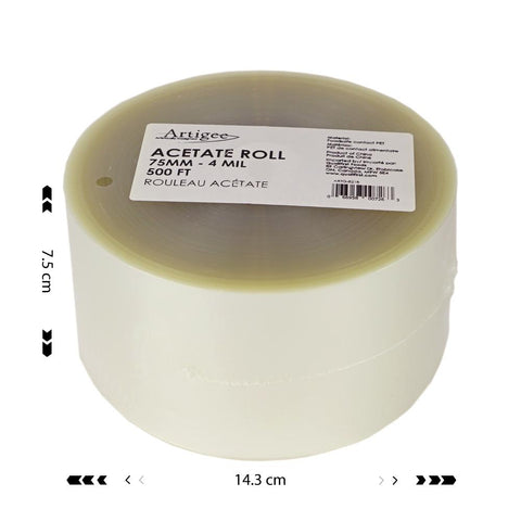Acetate Roll 75mm 4mil L500ft