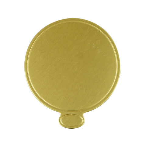 Round Mini Cake Board 80mm Gold