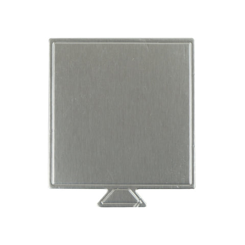 Square Mini Cake Board 90x90mm Silver