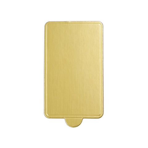 Rectangle Mini Cake Base Board Gold 100x60mm