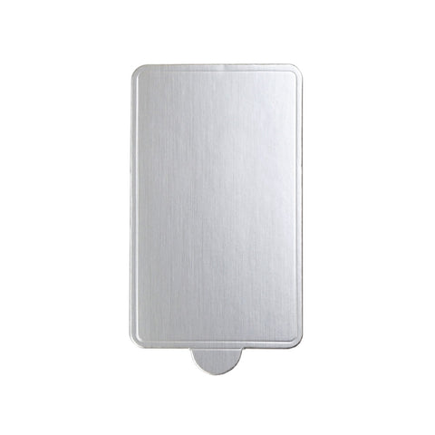 Rectangle Mini Cake Base Board Silver 100x60mm