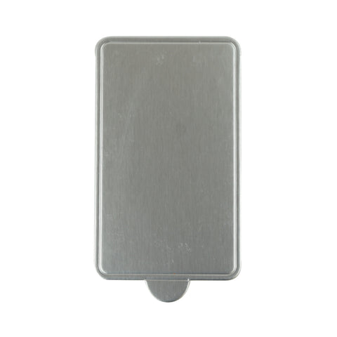 Rectangle Mini Cake Board 100x60mm Silver