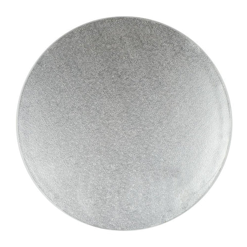 Round Cake Drum Board Silver 10"