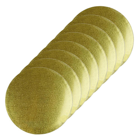 Round Cake Drum Board Gold 10"