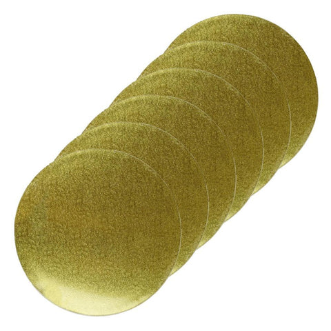 Round Cake Drum Board Gold 12"