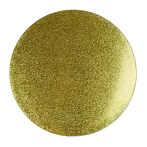 Round Cake Drum Board Gold 12"